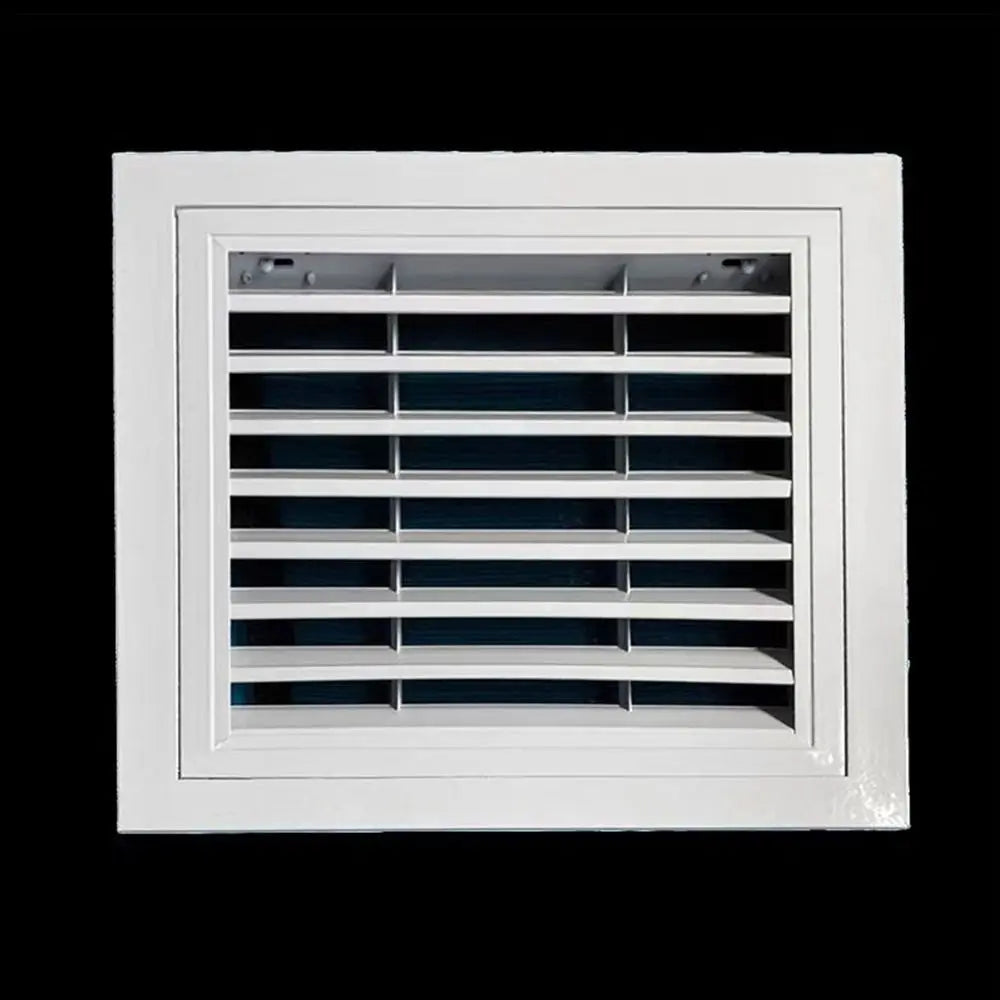 Aluminum Square Air Vent Grille White Gable Vent with Mesh Screen