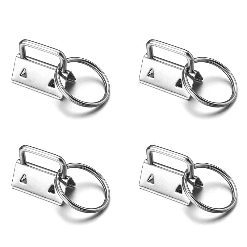 10pcs Metal Belt Clip Key Fob Foldover Connector DIY Hardware