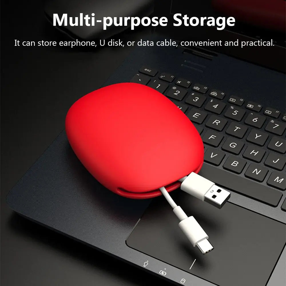 Silicone Cable & Earphone Organizer Pouch | Portable Storage