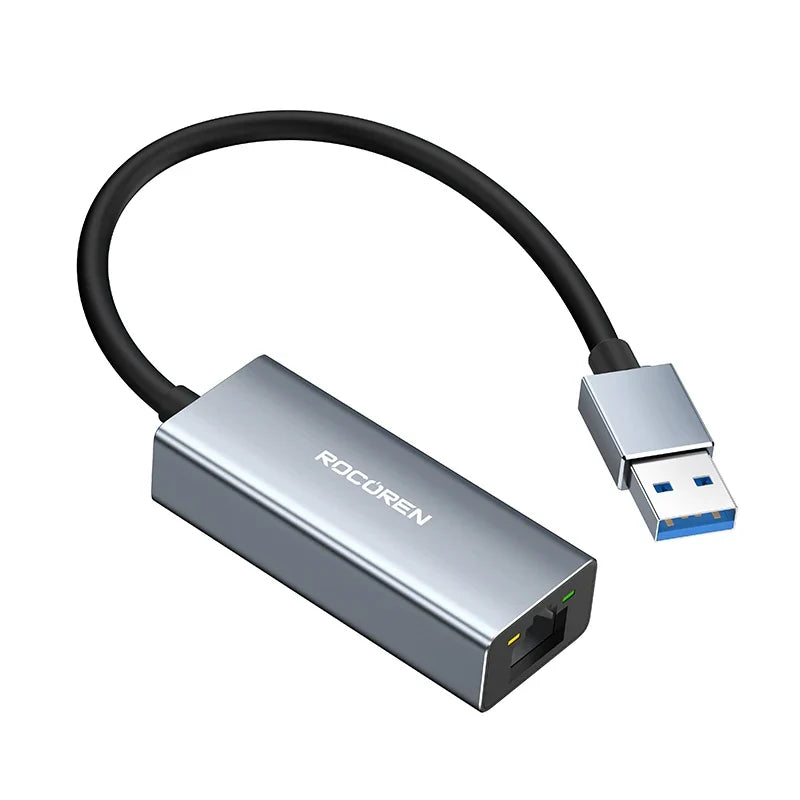 Rocoren USB-C to RJ45 Gigabit Ethernet Adapter 1000Mbps