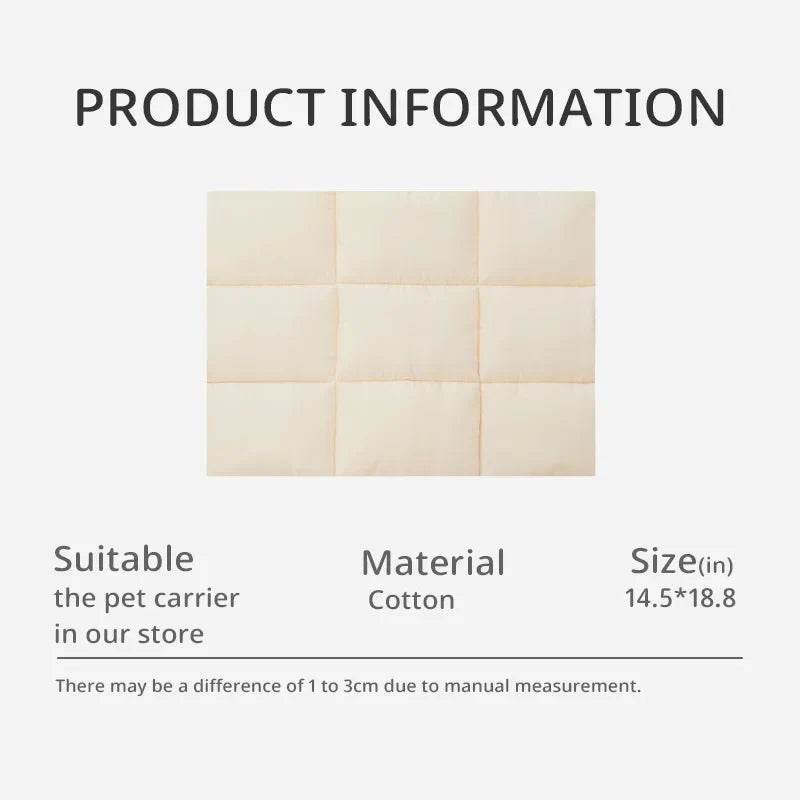 Flannel Pet Bed Mat – Soft Cotton Cushion for Dogs & Cats