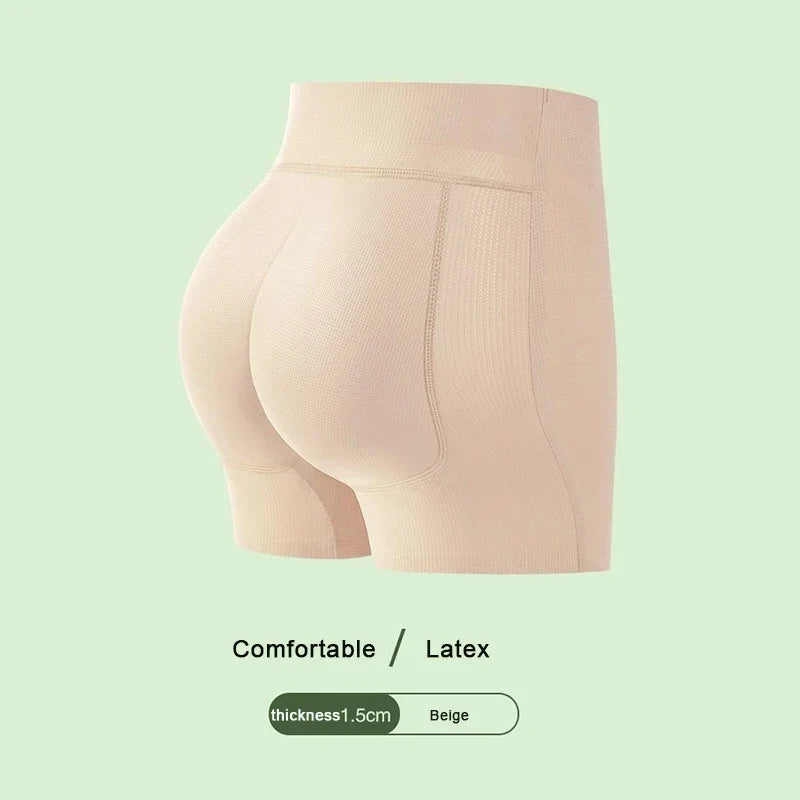 Natural Latex Hip Lifting Shaper Pants – Padded Butt Underwear