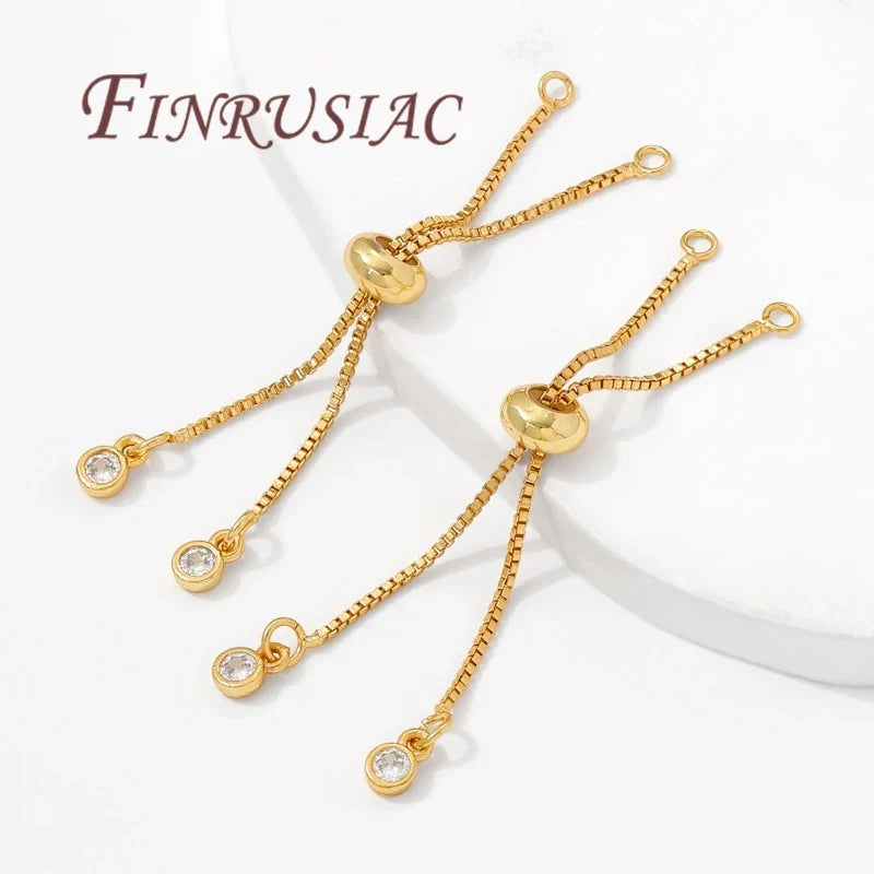 18K Gold Plated Box Chain Extender – Necklace & Bracelet DIY