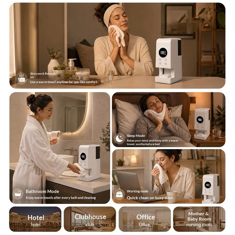Smart Wireless Charging Baby Wipes Warmer & Auto Dispenser