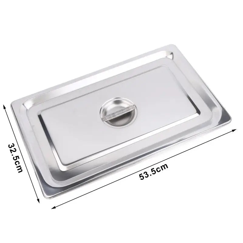 Stainless Steel Food Pan Lids – Steam Table Covers 1/9–1/1