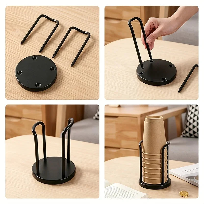 Desktop Cup Holder & Coffee Cup Organizer Storage Rack