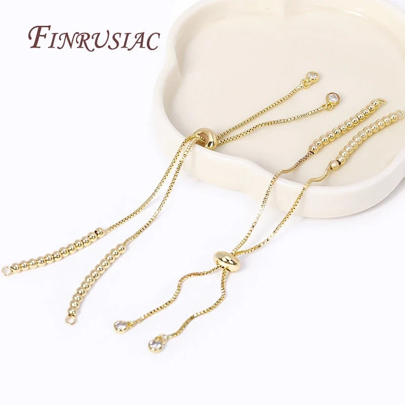 18K Gold Plated Box Chain DIY Bracelet & Necklace Component