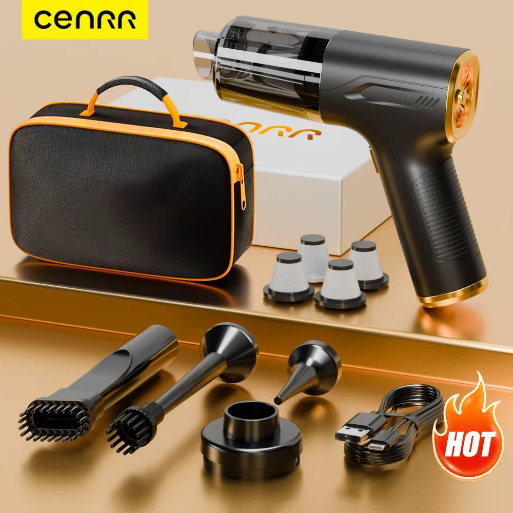 CENRR Cordless Handheld Car Vacuum – Strong Suction, Wireless