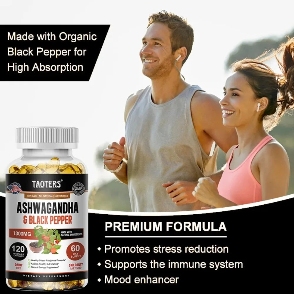 Ashwagandha Black Pepper Softgels – Sleep & Calm Support