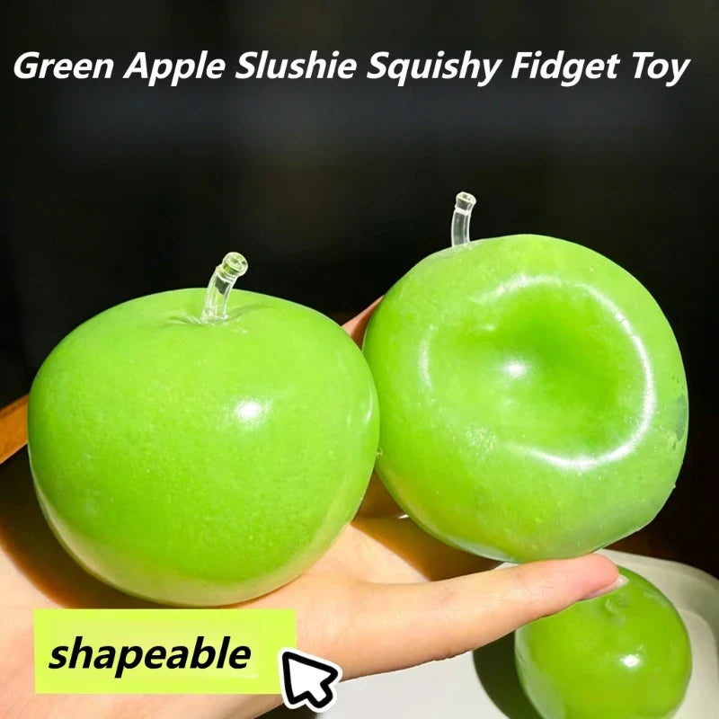 Green Apple Slushie Squishy Fidget Toy – Moldable ASMR Sensory