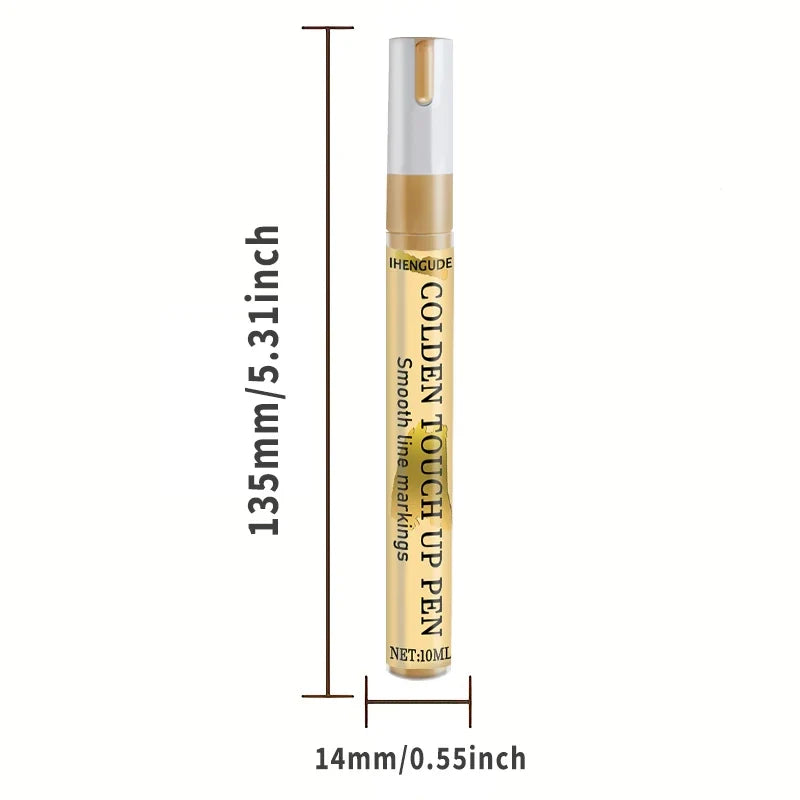 Gold Paint Pen – Fine Tip Quick-Dry Marker for Metal & Decor