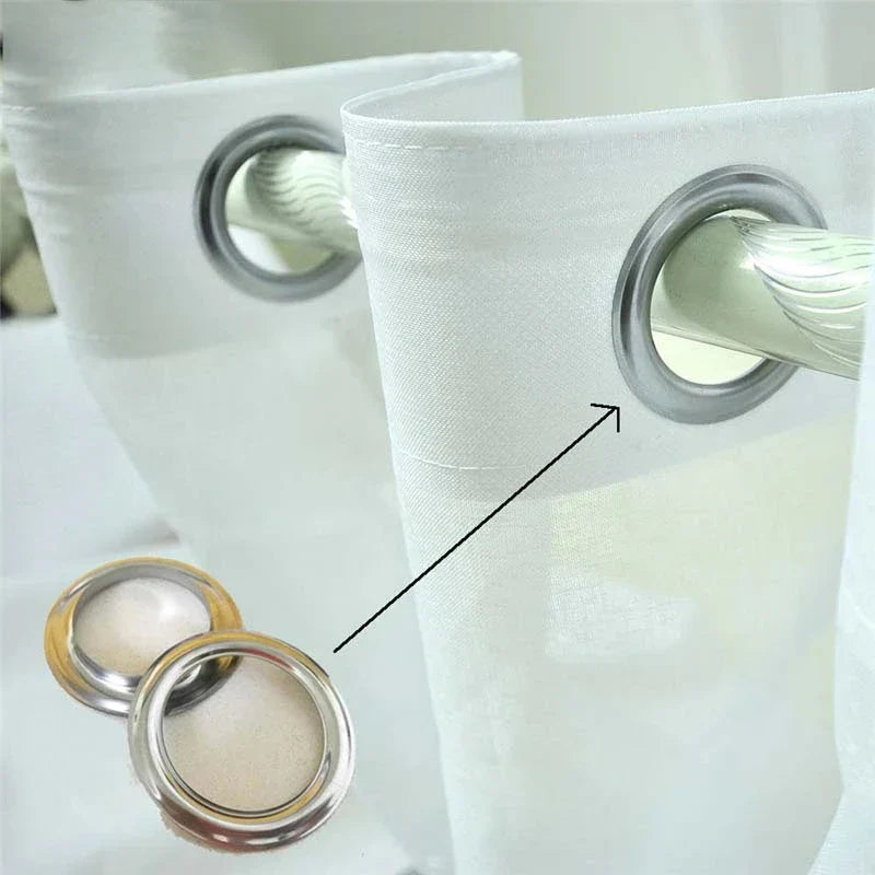 Silver Curtain Rings 4cm Aluminum – 10/30/60 Pairs