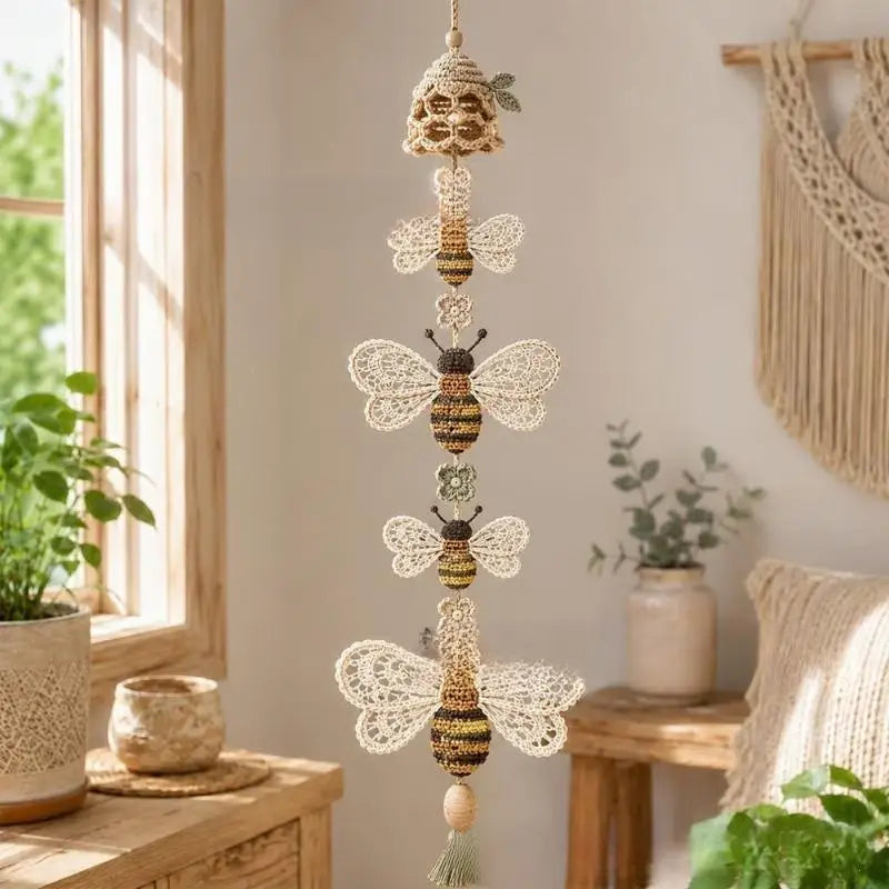 DIY Crochet Beginner Kit – Handmade Animal Hanging Decor Set