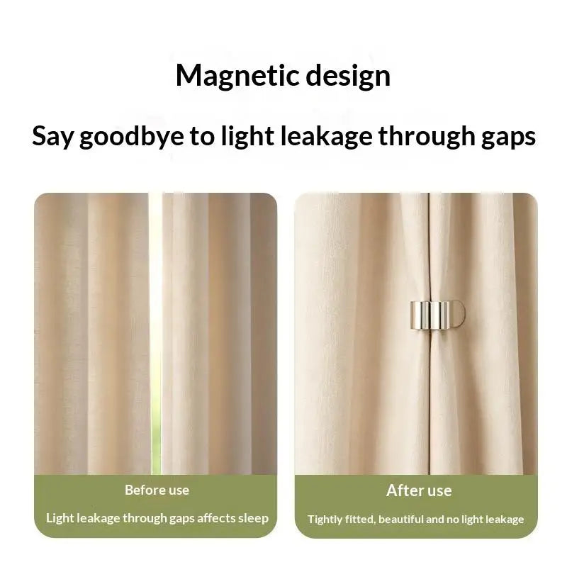 Magnetic Curtain Buckle Clips No-Drill Strong Grip – 1 Pair