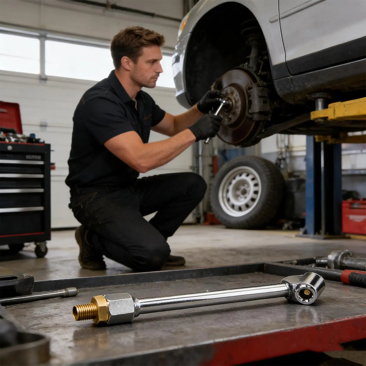 Tire Inflator Chuck Quick-Connect Leak-Proof Nozzle