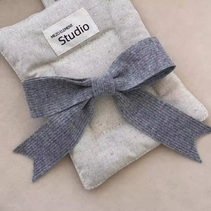 Korean Knitted Bow Hair Clip – Sweet Duckbill Hairpin for Women