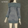 Handmade Knitted Doll Sweater Multicolor Top for 1/6 Dolls