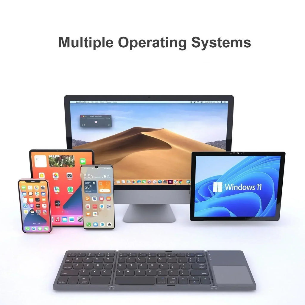 STONEGO Foldable Bluetooth Keyboard with Touchpad | Travel