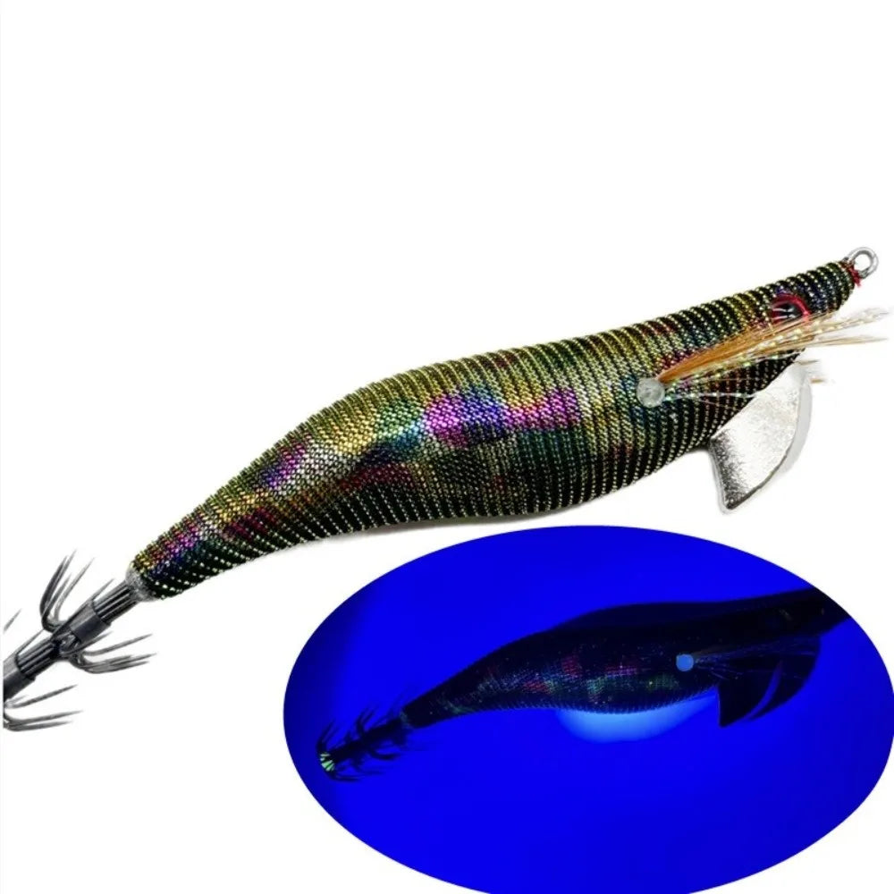 Squid Jig Egi UV Glow Lure 3.5# – Japan-Style Octopus Bait