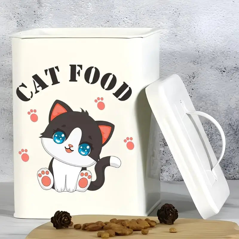 Waterproof Cat & Dog Food Container Stickers – PVC Decals