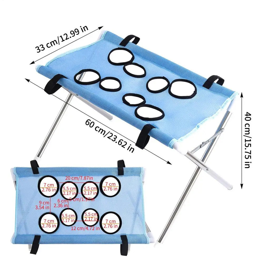 Pet Grooming Hammock 8-Hole Harness for Cats & Dogs