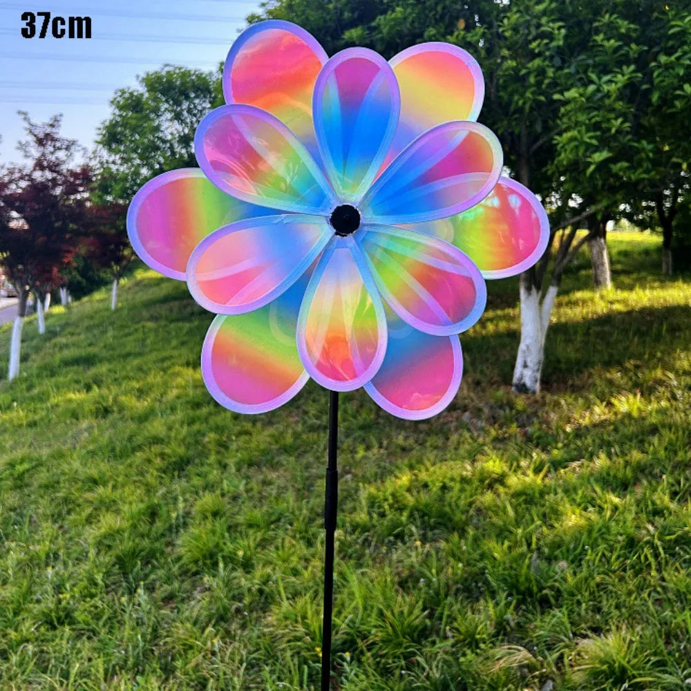 Sunflower Wind Spinner – Double-Layer Garden Windmill 28/37cm