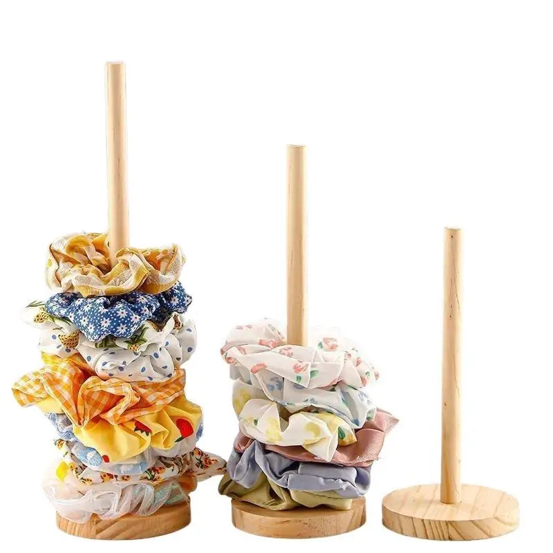 Solid Wood Hair Scrunchie Holder & Organizer – Vanity Storage