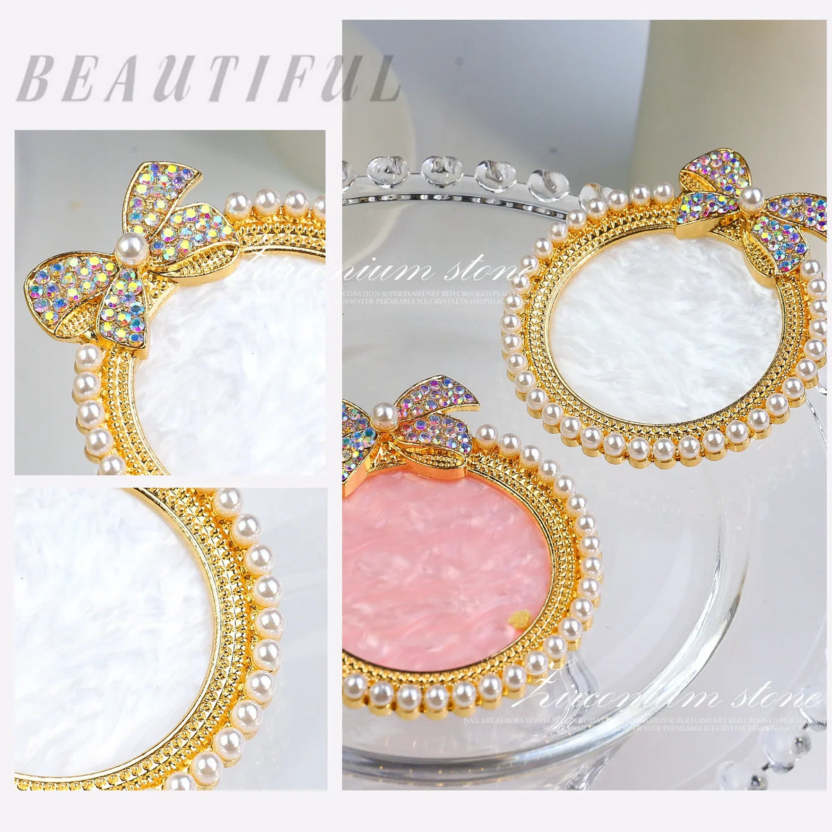 Resin Art Nail Gel Color Palette & Makeup Display Board