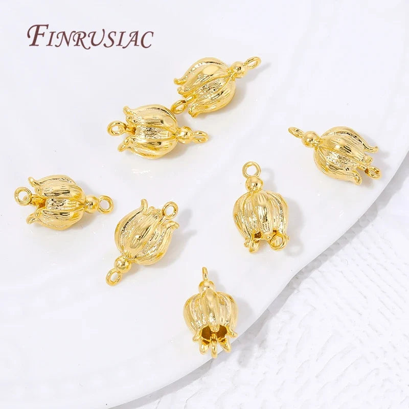 18K Gold Plated Brass Connectors – DIY Jewelry Making Findings