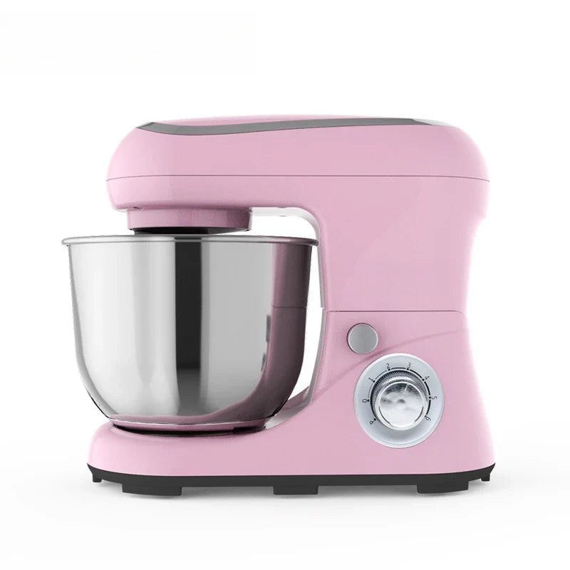 Pink Stand Mixer – Dough Kneading, Egg Beating & Whipping
