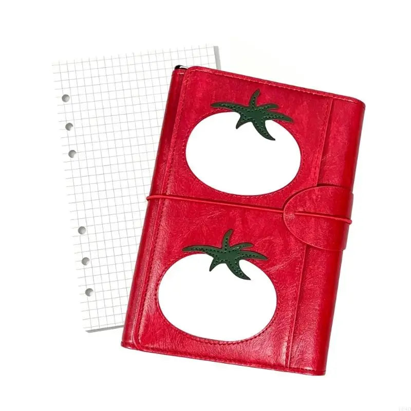 Red PU Leather Refillable Notebook Journal – Daily Planner