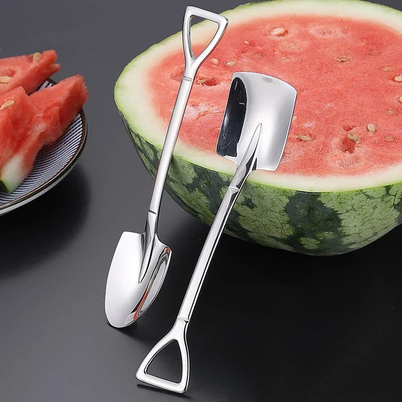 Stainless Steel Shovel Spoons – Coffee & Dessert Cutlery