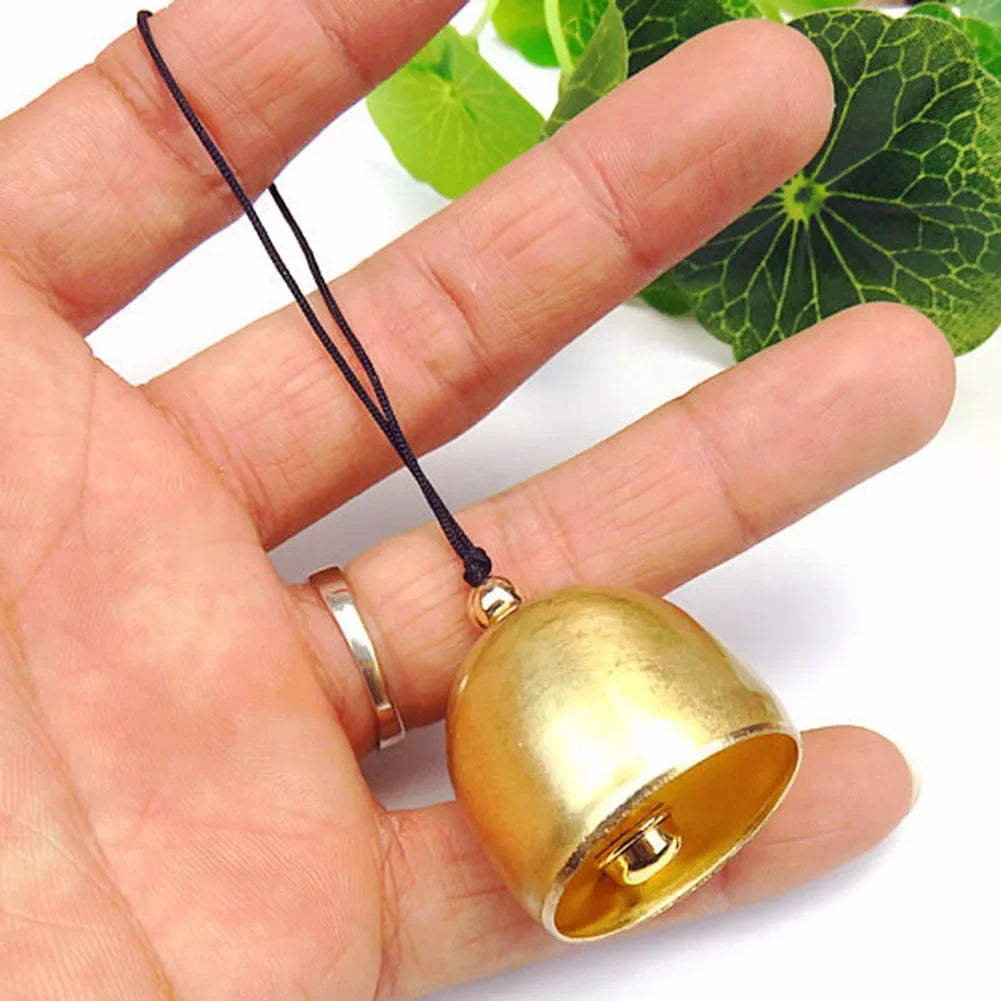 Mini Metal Jingle Bell – Vintage Gold Cowbell Wind Chime Pendant