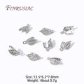 18K Gold Plated Zircon Pinch Bail Pendant Connectors for Jewelry