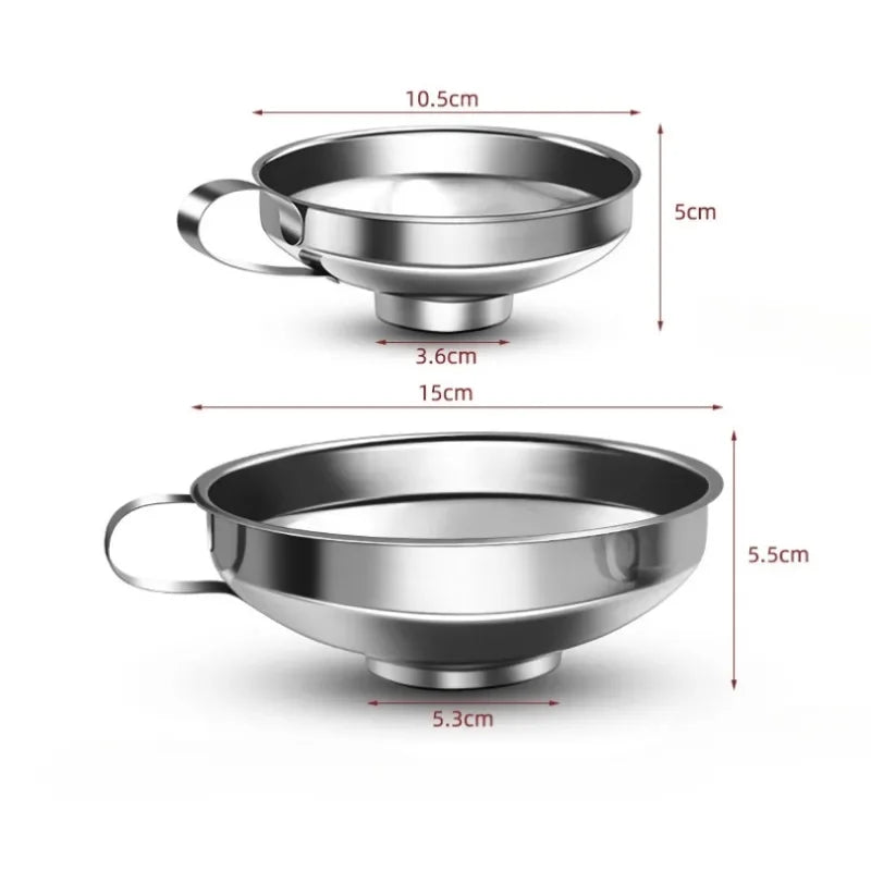 Stainless Steel Wide Mouth Canning Funnel – 2 Sizes