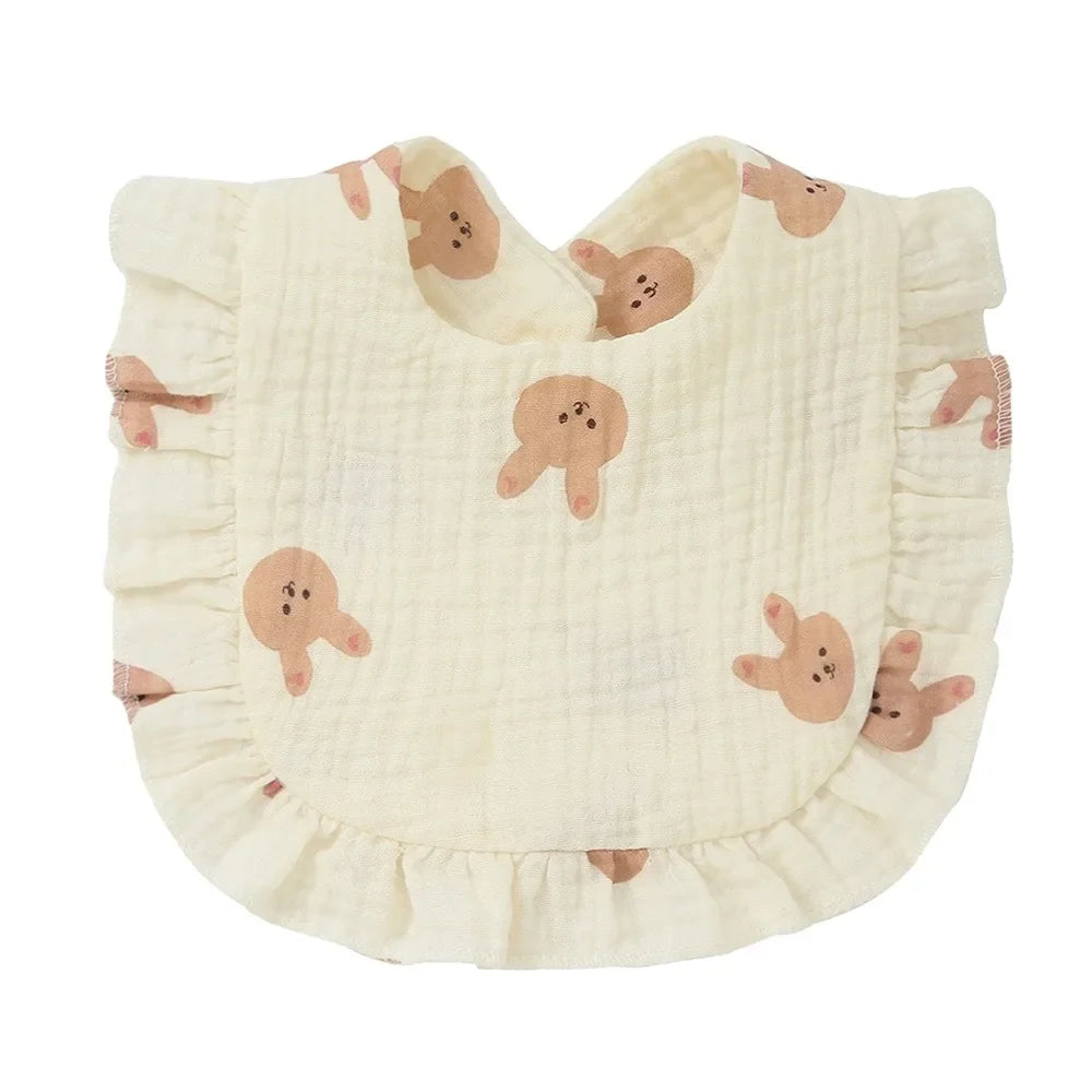 Soft Cotton Baby Bibs – Colorful Infant Burp Cloths 0–2 Yrs