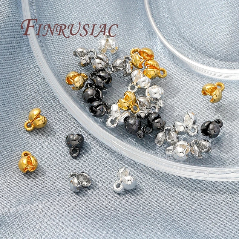 18K Gold Plated Crimp Beads & Covers 4mm – DIY Jewelry Findings