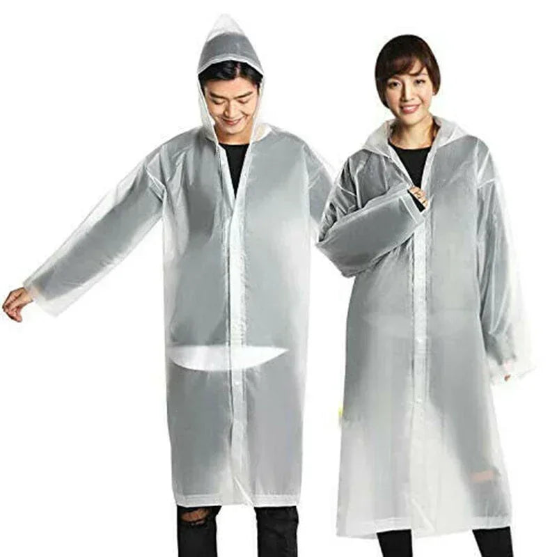 Disposable Waterproof Rain Poncho – Hooded Outdoor Raincoat