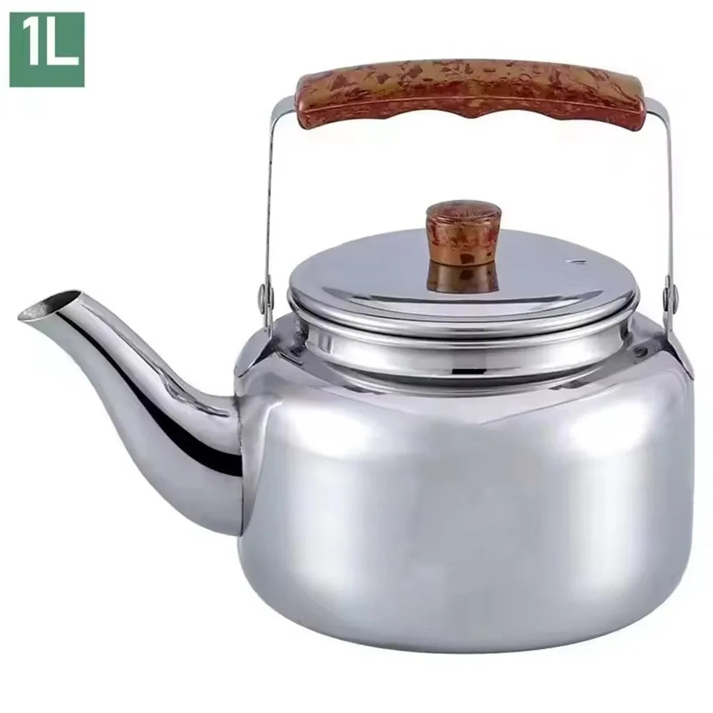 Stainless Steel Whistling Kettle 1L–2L | Home & Camping