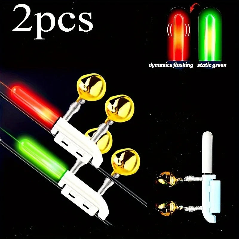 2Pc Night Fishing Glow Float with Bell & CR425 Battery | Nixie