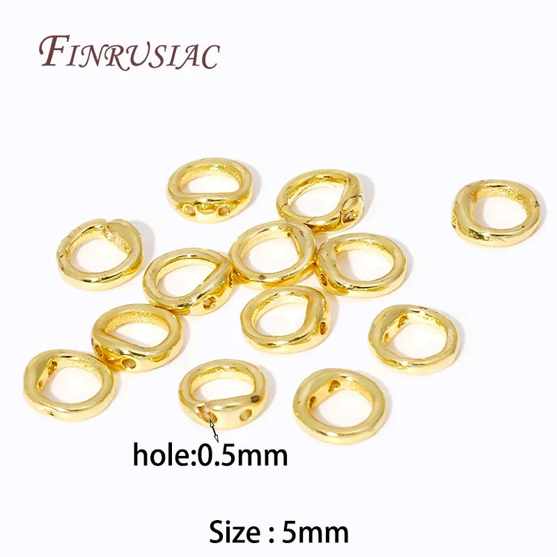 18K Gold Plated Crimp Beads & Cover Findings | DIY Jewelry