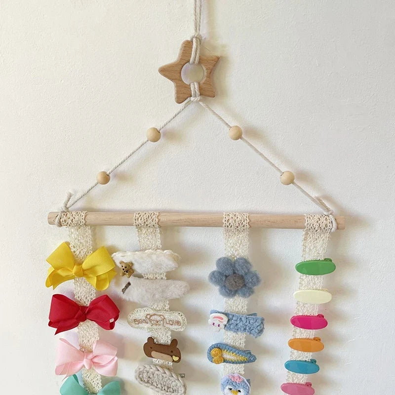 Wall-Mounted Hair Accessories Storage Rack – Clips & Headbands