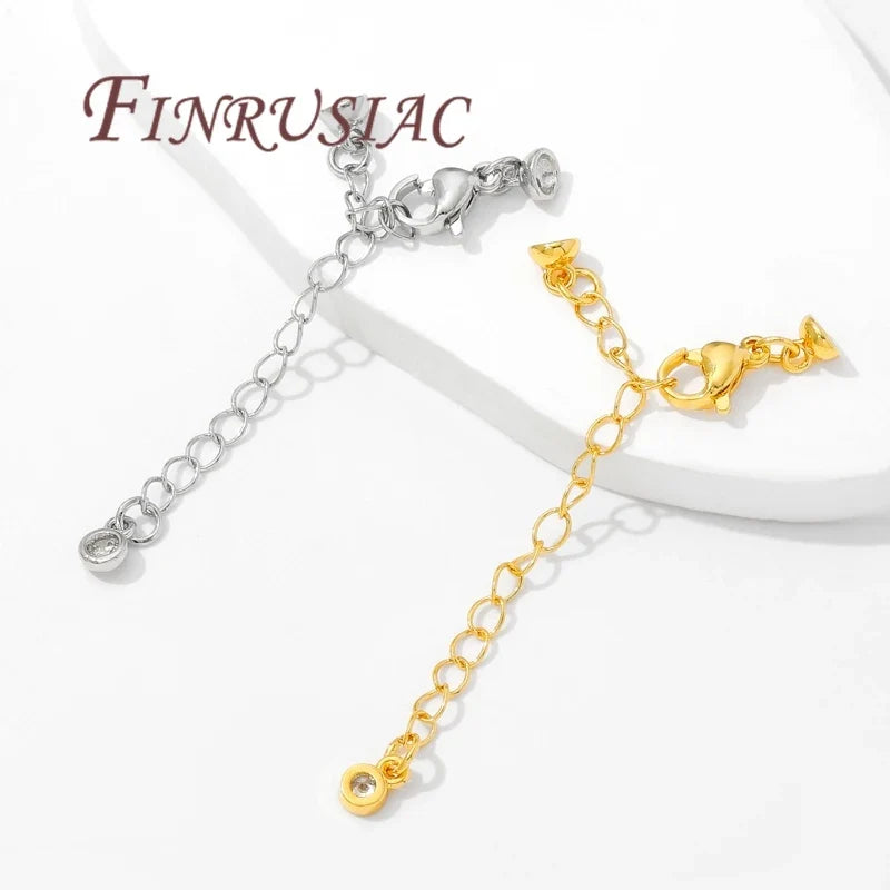 18K Gold Plated Extension Chain & Lobster Clasps | DIY Jewelry