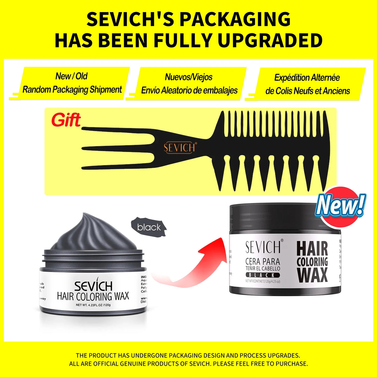 SEVICH Temporary Hair Colour Wax – Hair, Beard & Brow Dye