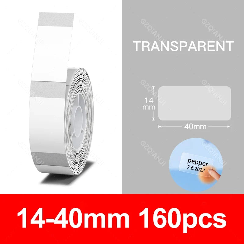 Niimbot Thermal Label Rolls – Clear & White for D11 D110 D101