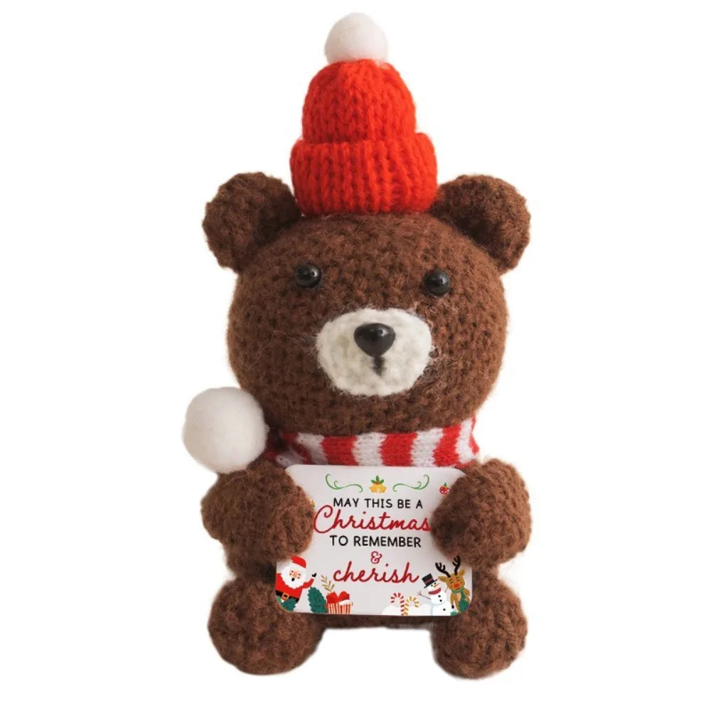 Mini Crochet Christmas Dolls – Handmade Knit Holiday Ornaments