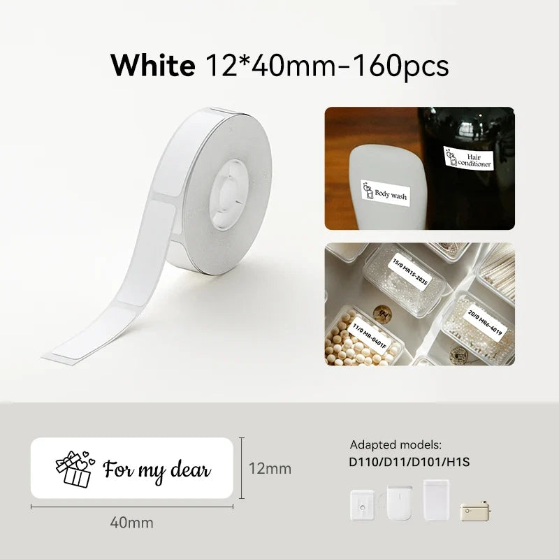 Niimbot Thermal Labels for D11 D110 D101 – Waterproof UV Stickers