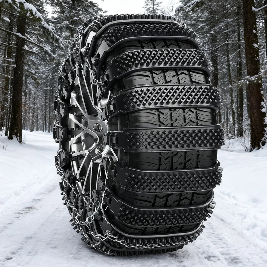 10-Pack Heavy-Duty TPU Snow Tire Chains – Anti-Slip 16–27.5cm