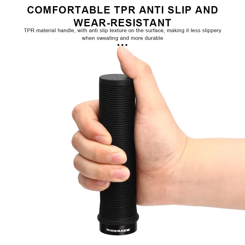 MTB Handlebar Grips Aluminum Lock-On Non-Slip Bike Grips 133mm