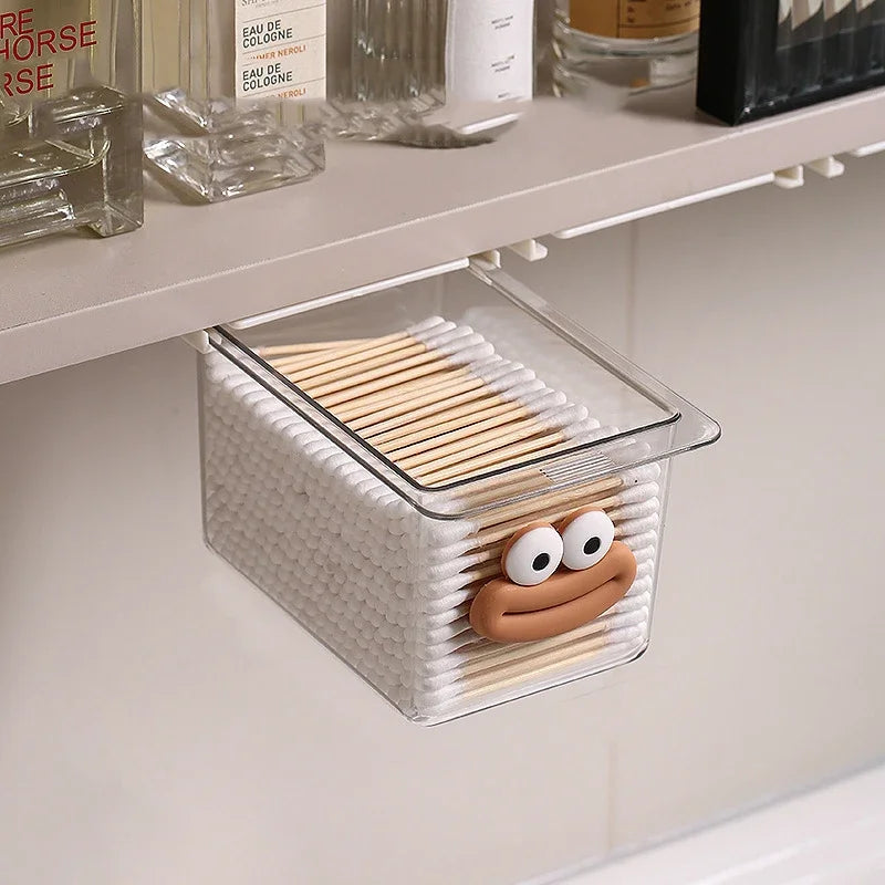 Transparent Pull-Out Bathroom Storage Drawer Box | PP